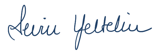 signature of Dean Sevin Yeltekin