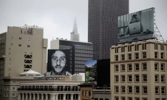 Billboards featuring San Francisco 49ers quarterback Colin Kaepernick