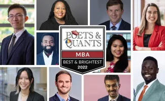 Simon Students Named to Poets&Quants List of 100 Best & Brightest MBAs